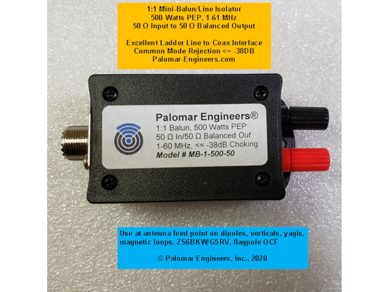 DC-400 UHF Ground to Air Discone Antenna Omni 400-1000 MHz