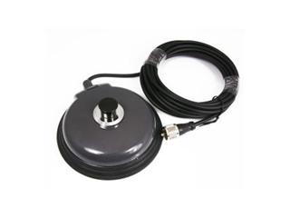 Comet CM-5M 4.5" Antenna Magnet Mount With UHF Connector & 16' Coax - Made In Japan
