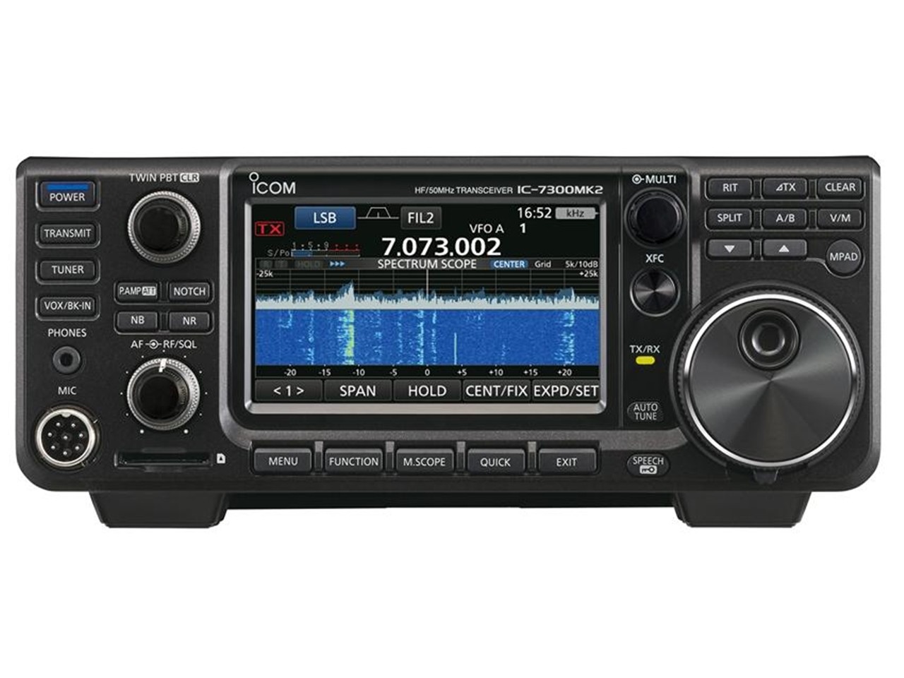 View of IC-7300MK2 RESERVATION ICOM