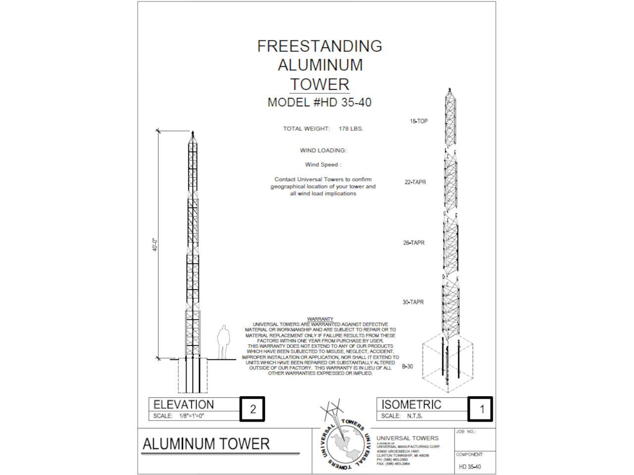 Universal Towers HD35-40