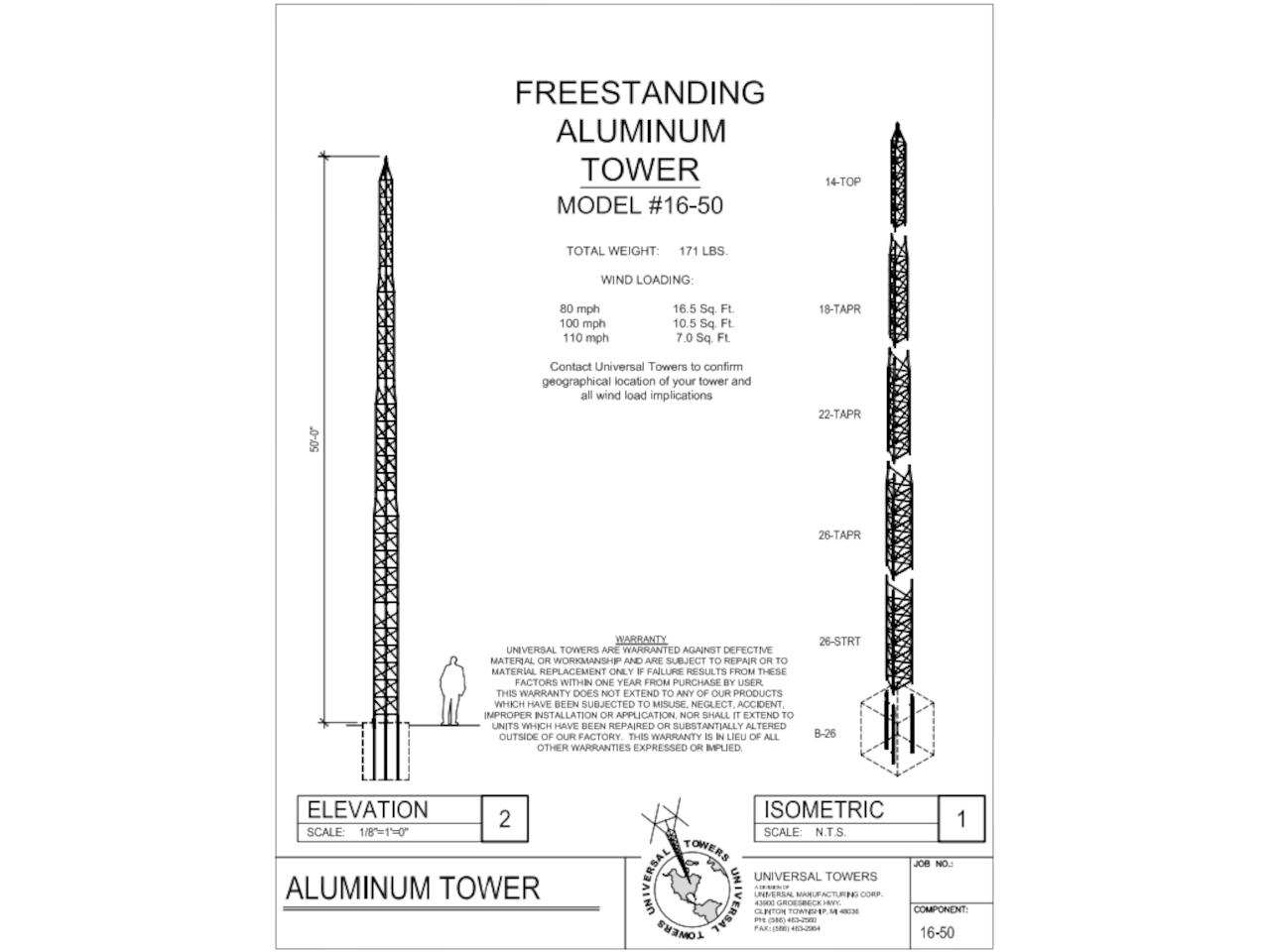 Universal Towers 16-50