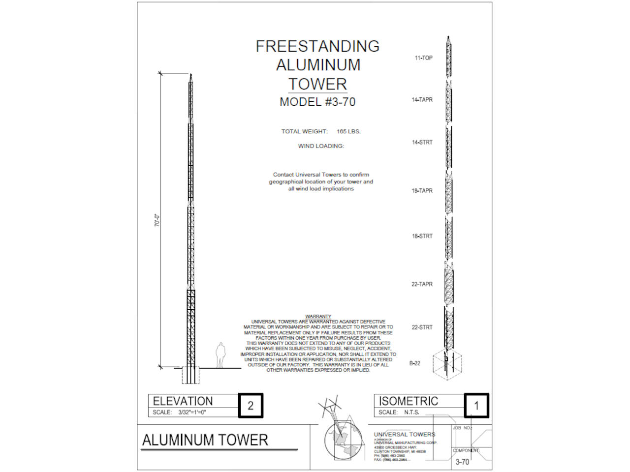 Universal Towers 3-70