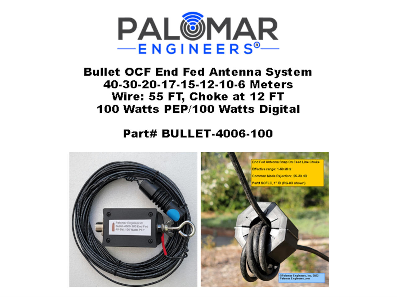 Palomar Engineers BULLET-4006-100